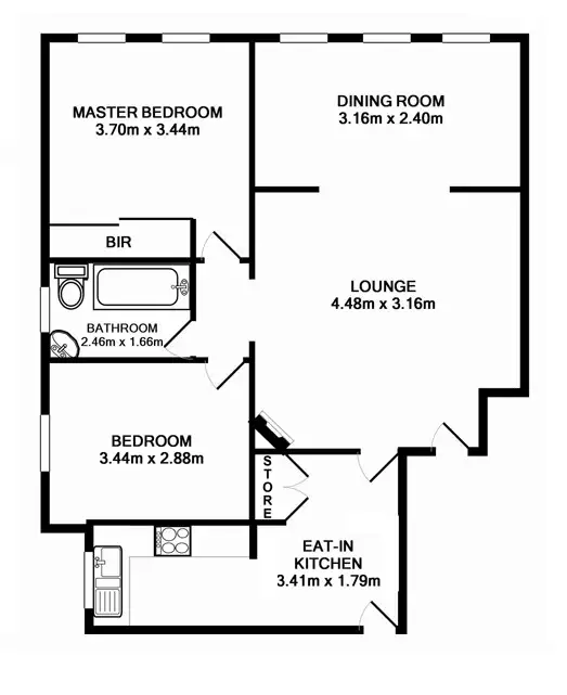 Floorplan of Homely unit listing, 2/10 Eustace Street, Manly NSW 2095