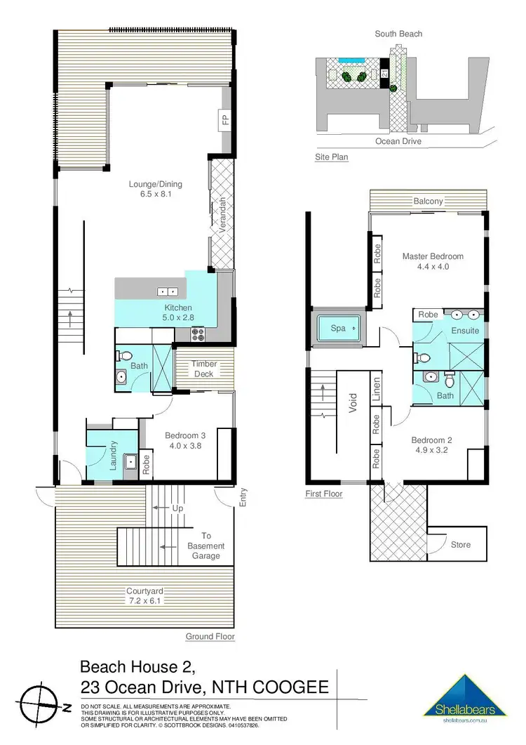 Floorplan of Homely townhouse listing, 21/23 Ocean Drive, North Coogee WA 6163