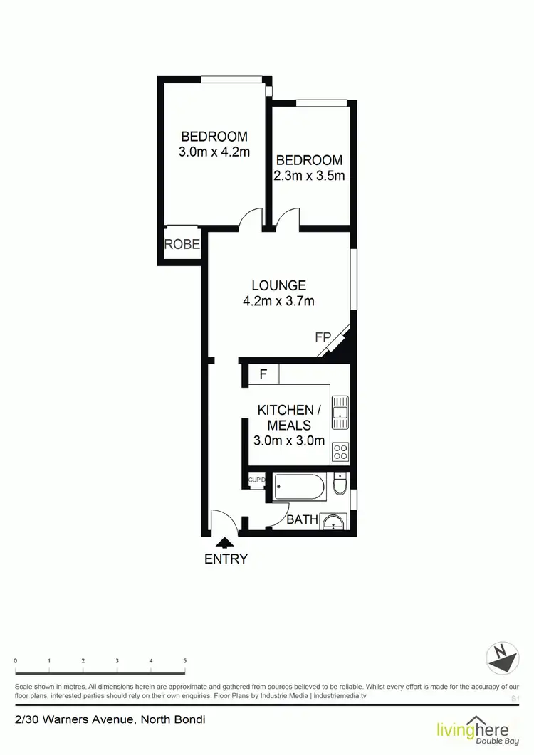 Floorplan of Homely unit listing, 2/30 Warners Avenue, North Bondi NSW 2026