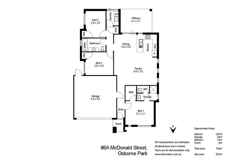 Floorplan of Homely house listing, 86a McDonald Street, Osborne Park WA 6017