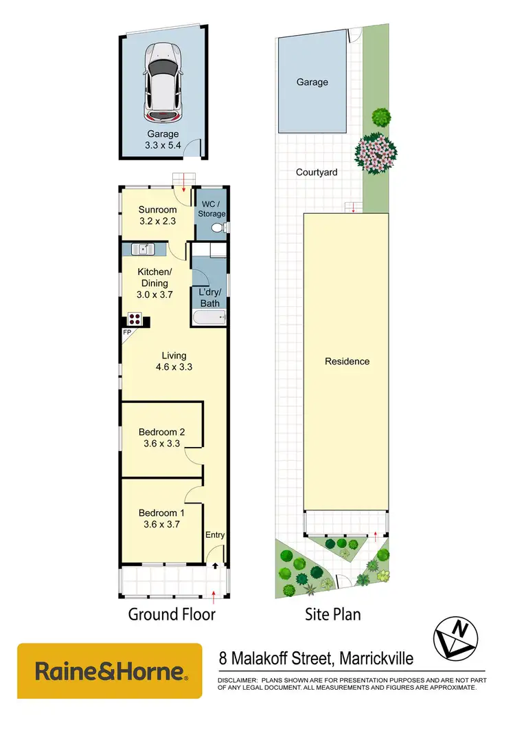 Floorplan of Homely house listing, 8 Malakoff Street, Marrickville NSW 2204