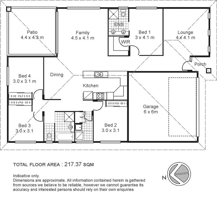 Floorplan of Homely house listing, 37 Tahlia Circuit, Mount Louisa QLD 4814