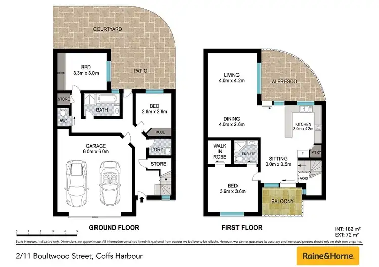 Floorplan of Homely townhouse listing, 2/11 Boultwood Street, Coffs Harbour NSW 2450