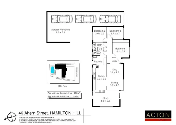 Floorplan of Homely house listing, 46 Ahern Street, Hamilton Hill WA 6163