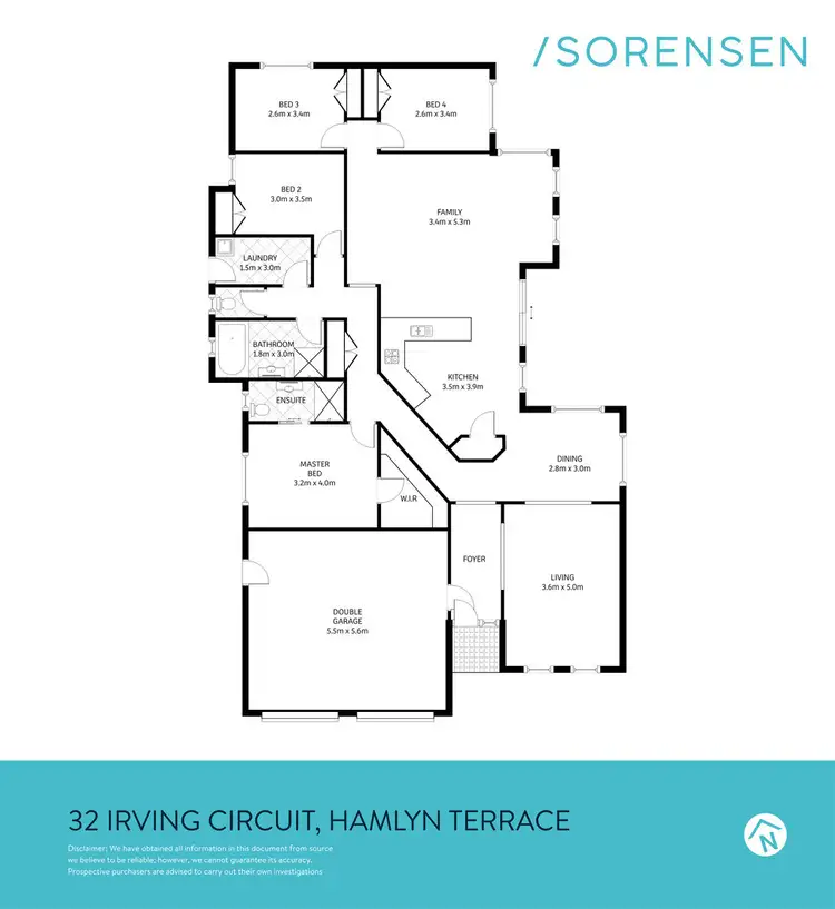 Floorplan of Homely house listing, 32 Irving Court, Hamlyn Terrace NSW 2259