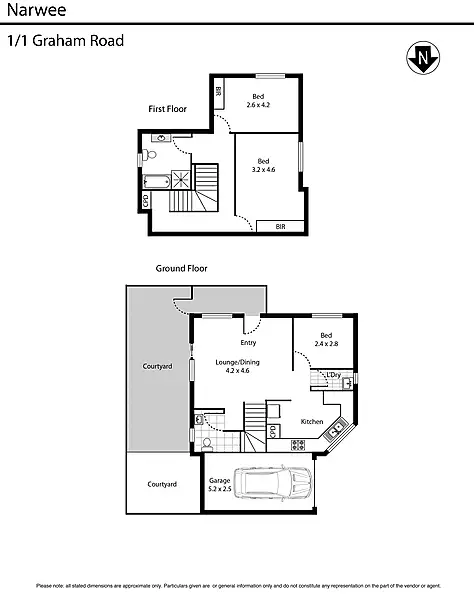 Floorplan of Homely townhouse listing, 1/1 Graham Road, Narwee NSW 2209
