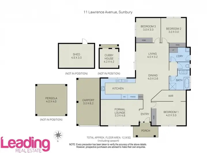 Floorplan of Homely house listing, 11 Lawrence Avenue, Sunbury VIC 3429