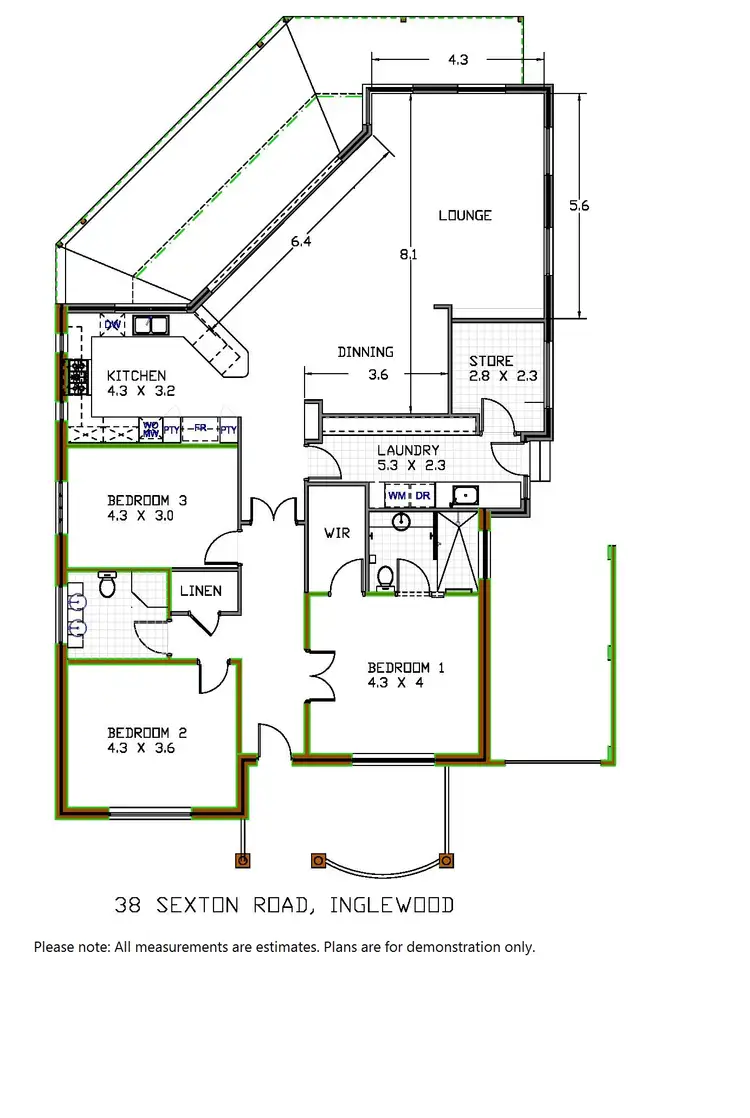 Floorplan of Homely house listing, 38 Sexton Road, Inglewood WA 6052