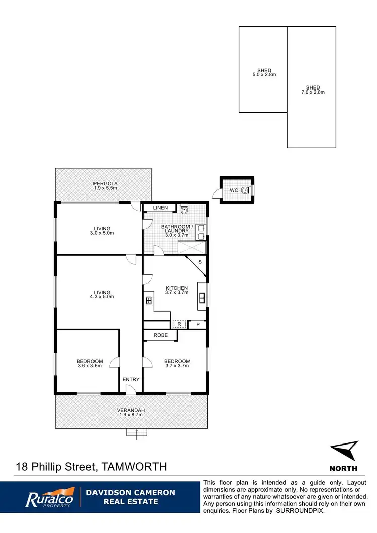 Floorplan of Homely house listing, 18 Phillip Street, Tamworth NSW 2340