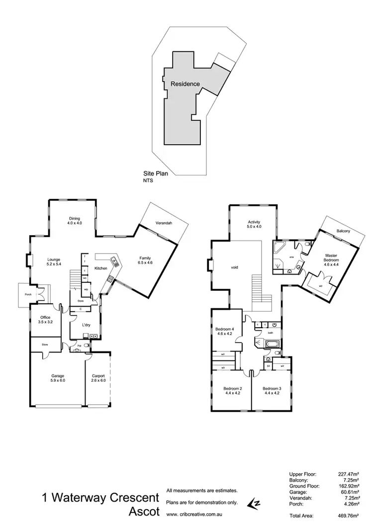 Floorplan of Homely house listing, 1 Waterway Crescent, Ascot WA 6104