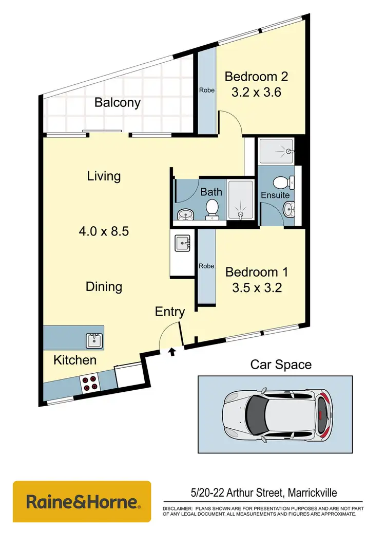 Floorplan of Homely apartment listing, 5/20-22 Arthur Street, Marrickville NSW 2204