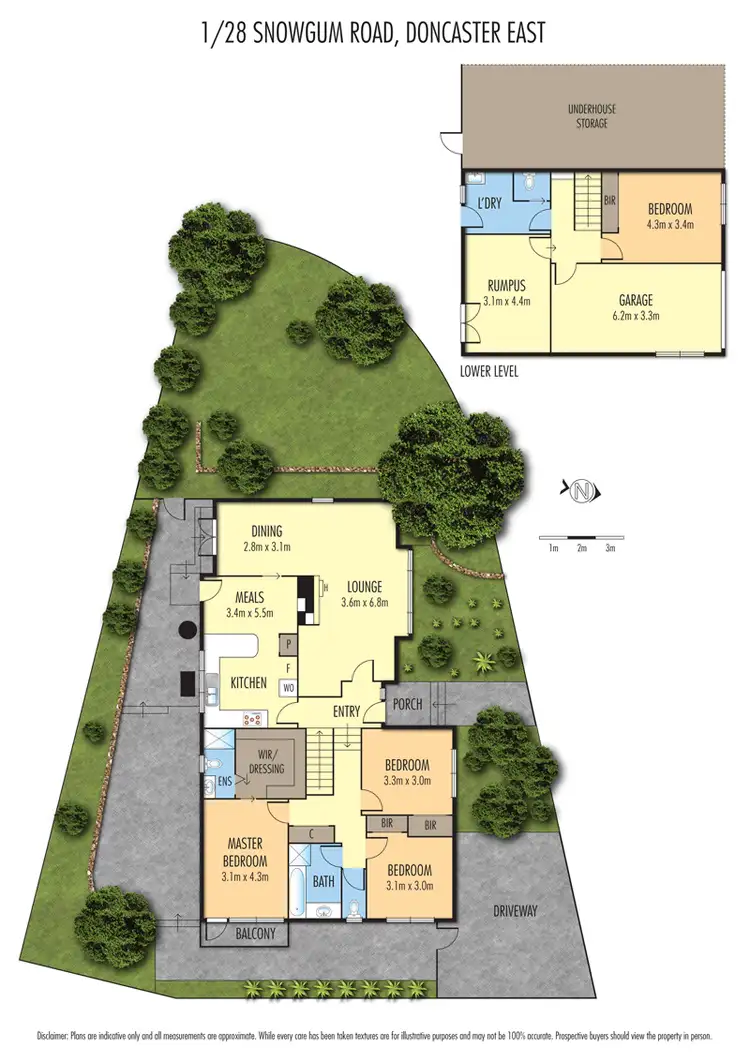 Floorplan of Homely house listing, 1/28 Snow Gum Road, Doncaster East VIC 3109