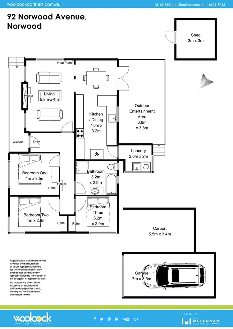 Floorplan of Homely house listing, 92 Norwood Avenue, Norwood TAS 7250