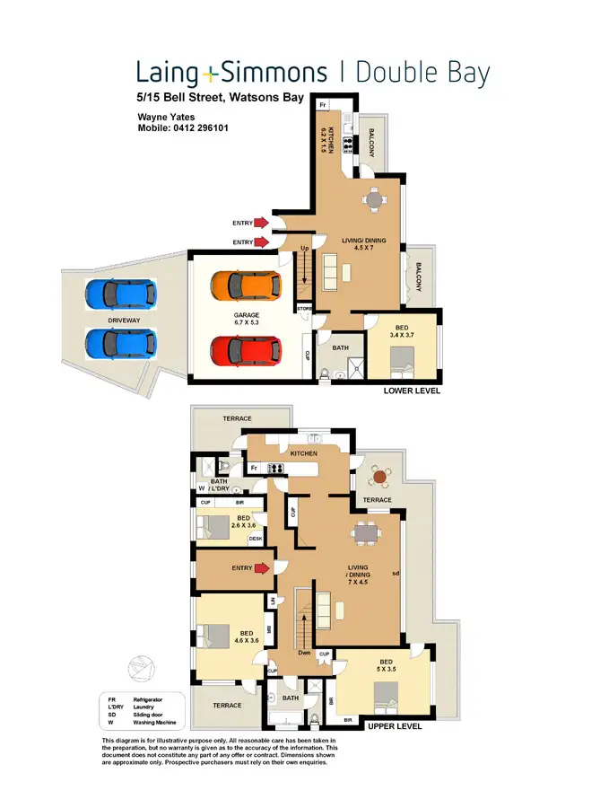 Floorplan of Homely apartment listing, 5/15 Bell Street, Vaucluse NSW 2030