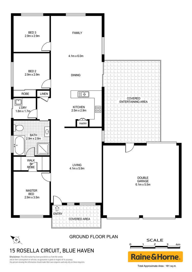 Floorplan of Homely house listing, 15 Rosella Circuit, Blue Haven NSW 2262
