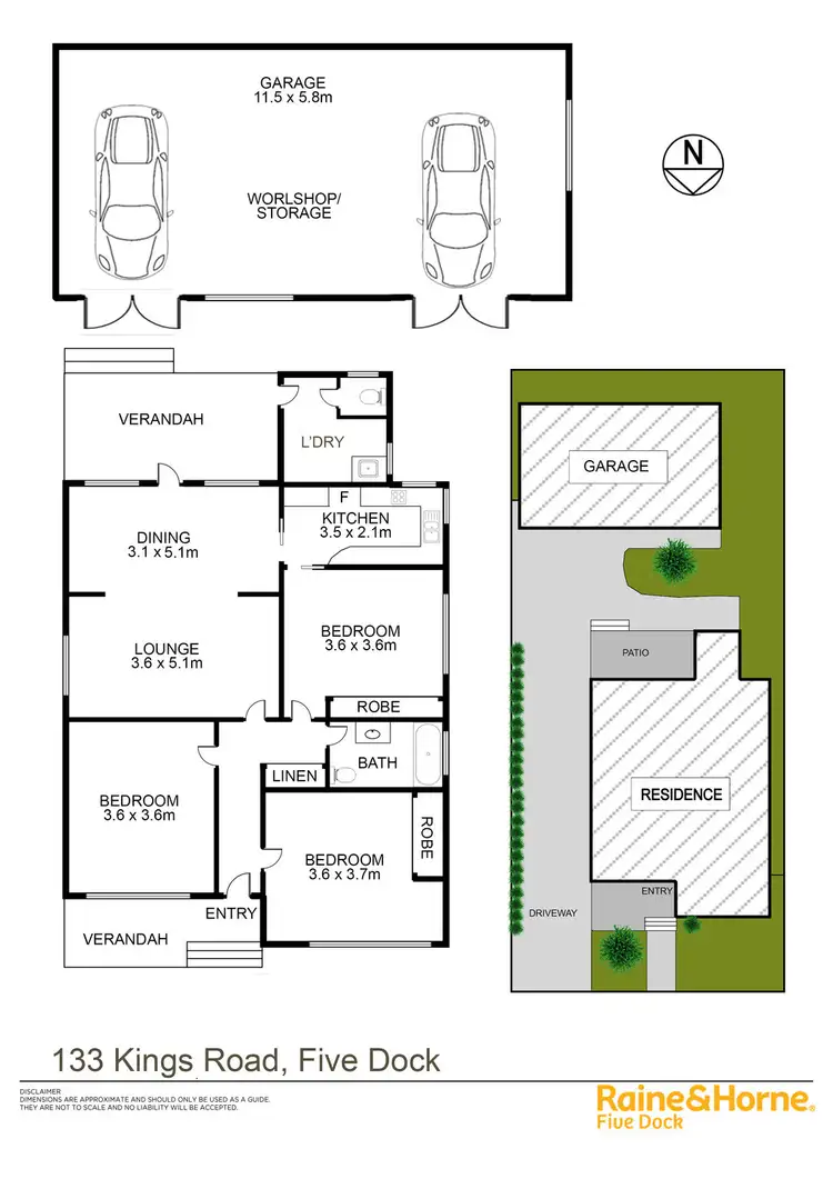 Floorplan of Homely house listing, 133 KINGS ROAD, Five Dock NSW 2046