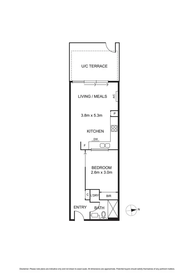 Floorplan of Homely apartment listing, G16/70 Nott Street, Port Melbourne VIC 3207