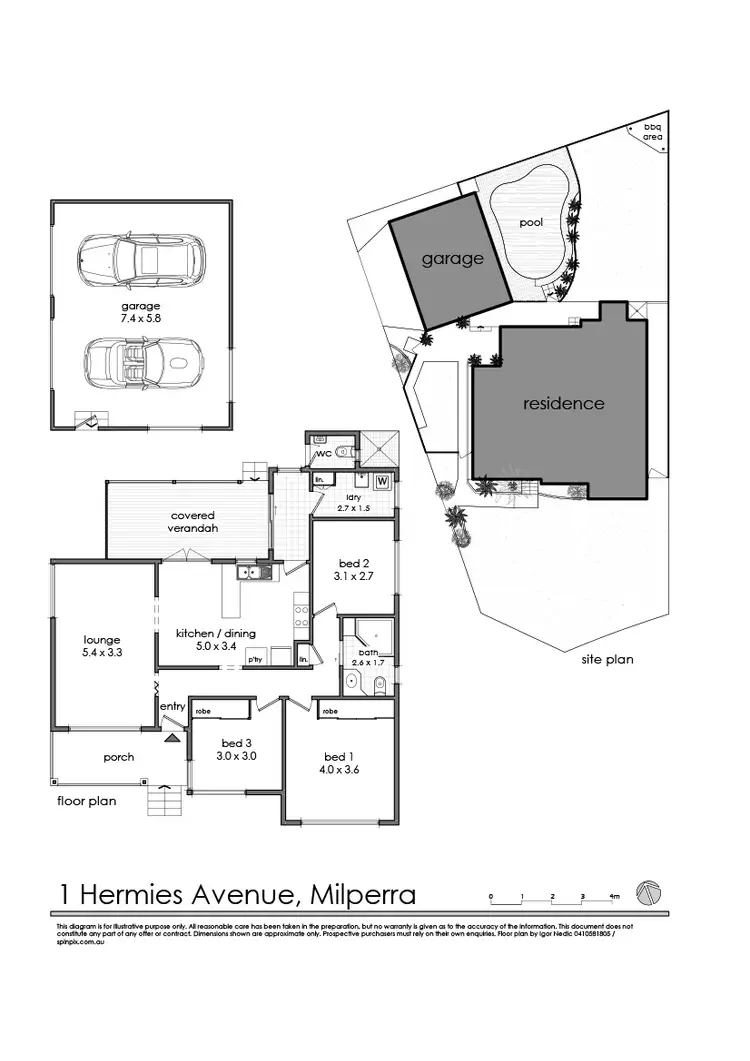 Floorplan of Homely house listing, 1 Hermies Avenue, Milperra NSW 2214