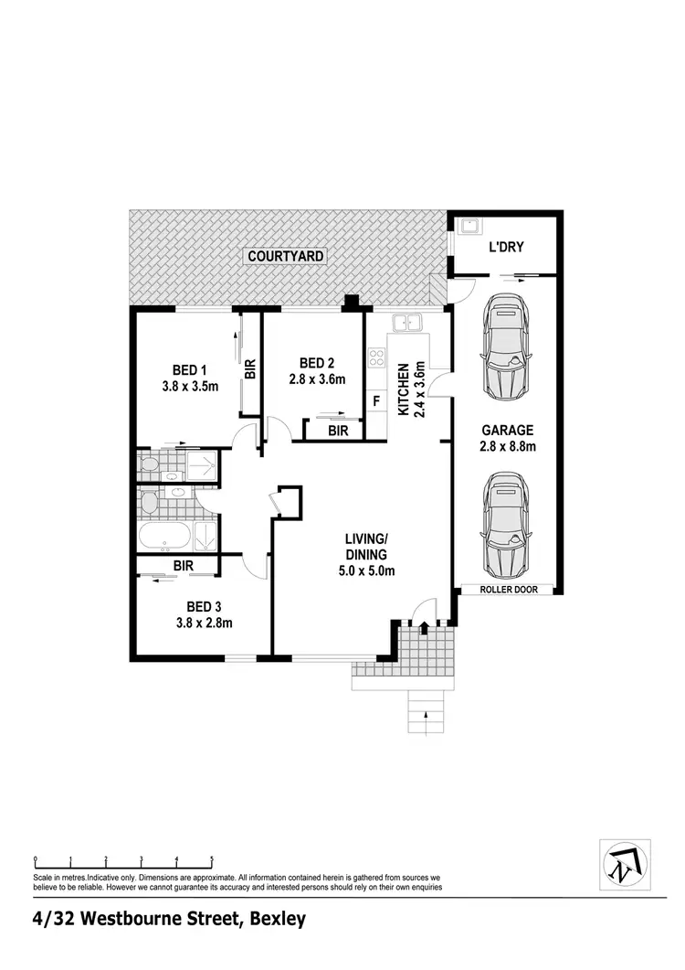 Floorplan of Homely villa listing, 32 Westbourne Street, Bexley NSW 2207
