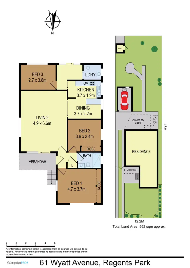 Floorplan of Homely house listing, 61 WYATT AVENUE, Regents Park NSW 2143