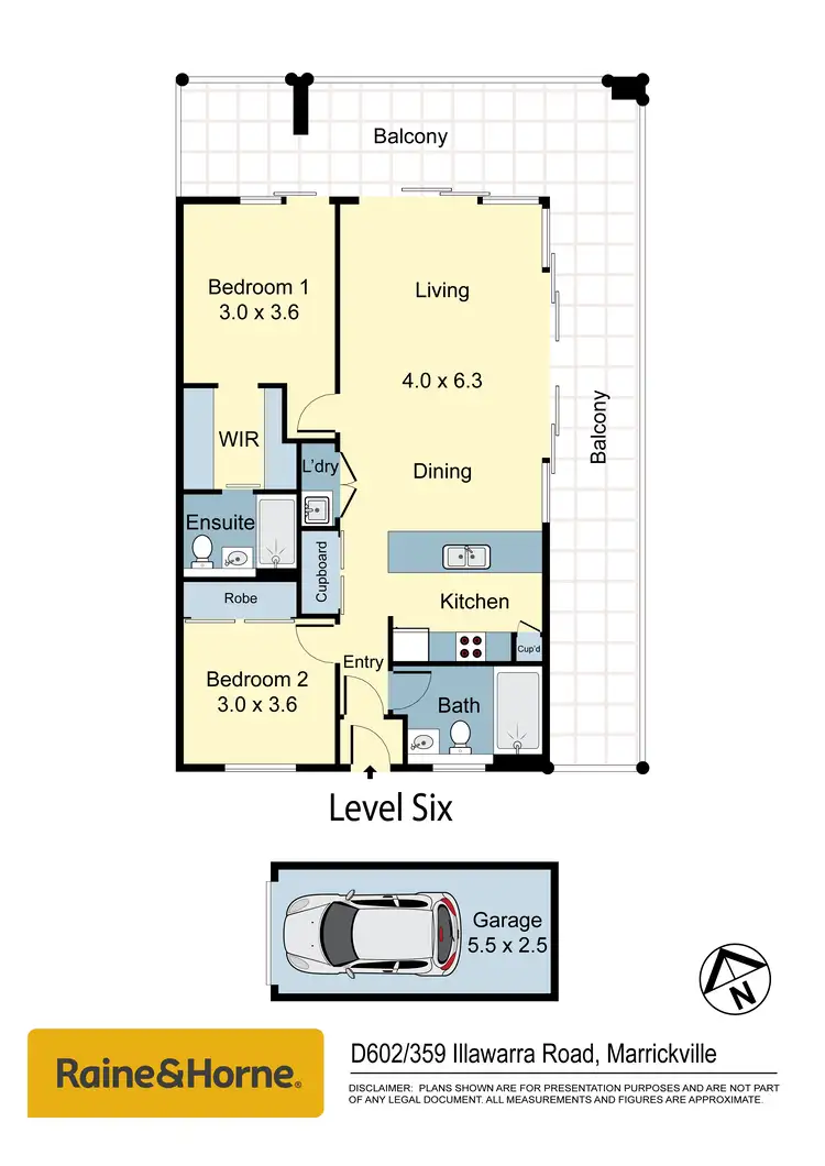Floorplan of Homely apartment listing, D602/359 Illawarra Road, Marrickville NSW 2204