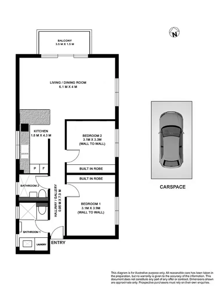 Floorplan of Homely apartment listing, 5/15 Martins Avenue, Bondi NSW 2026