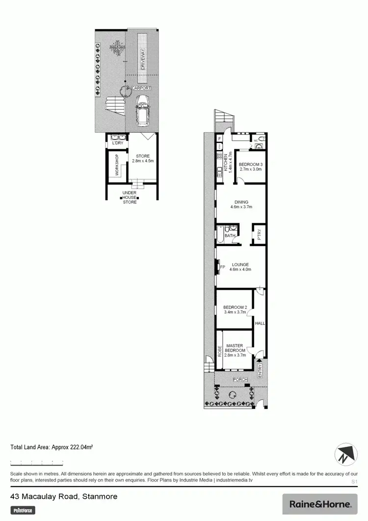Floorplan of Homely house listing, 43 Macaulay Road, Stanmore NSW 2048