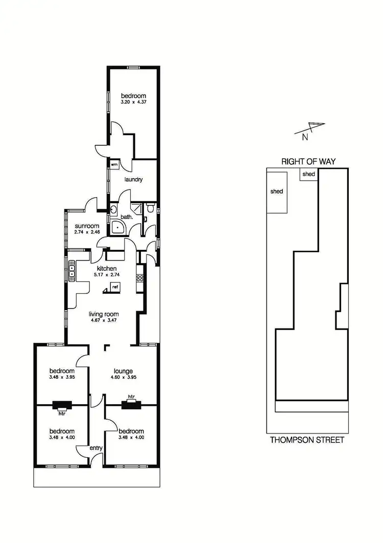 Floorplan of Homely house listing, 102 Thompson Street, Williamstown VIC 3016