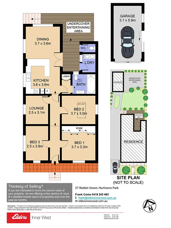 Floorplan of Homely house listing, 27 Watkin Street, Hurlstone Park NSW 2193