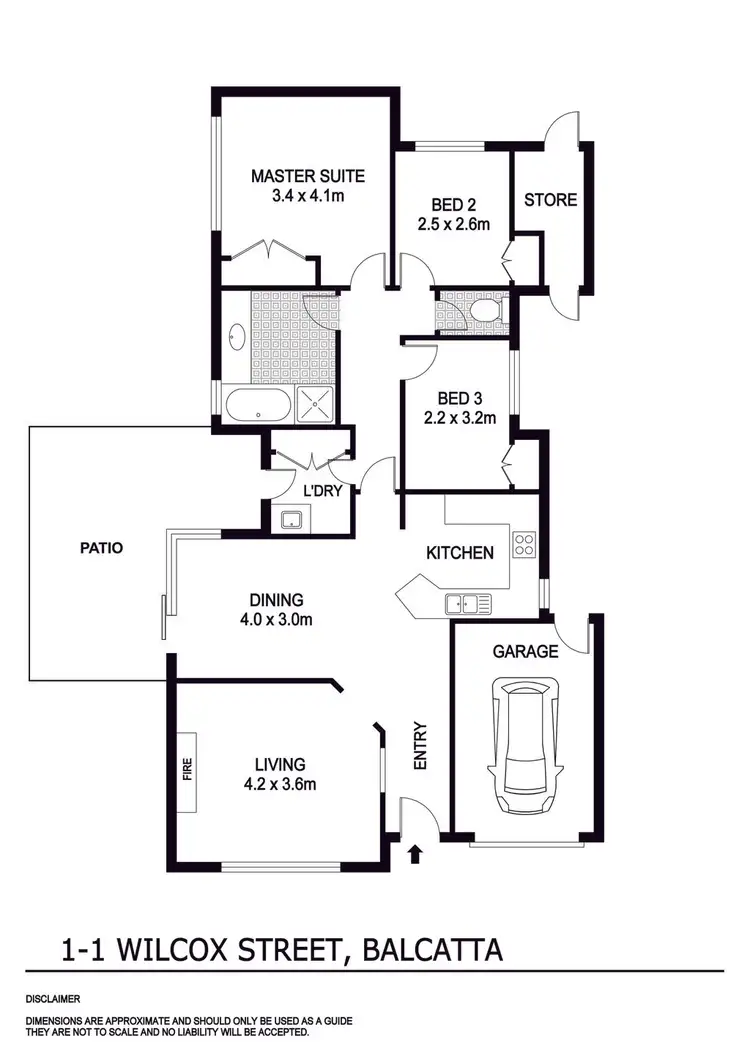 Floorplan of Homely house listing, 1/1 Wilcock Street, Balcatta WA 6021