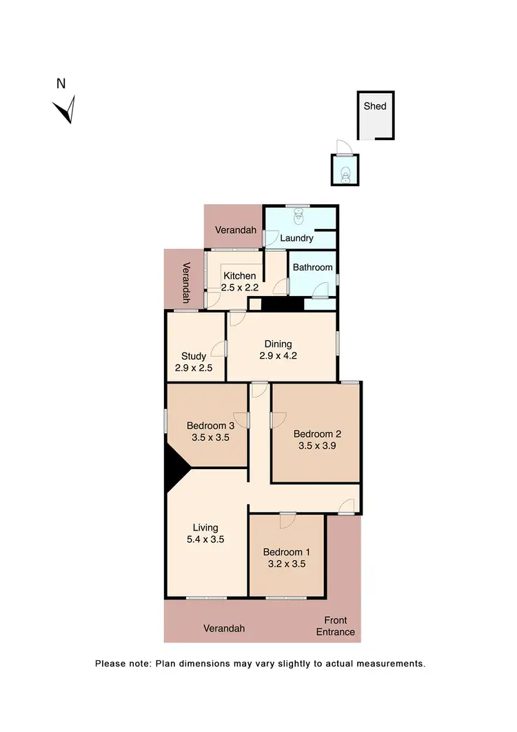 Floorplan of Homely house listing, 403 Urquhart Street, Ballarat Central VIC 3350
