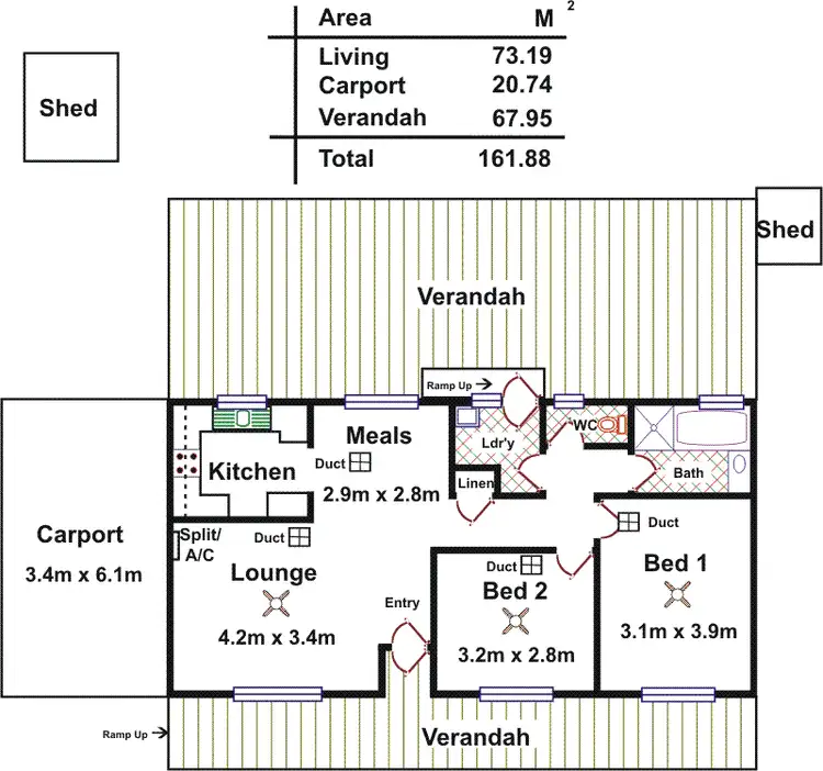 Floorplan of Homely house listing, Site 122 Andrews Road, Penfield SA 5121
