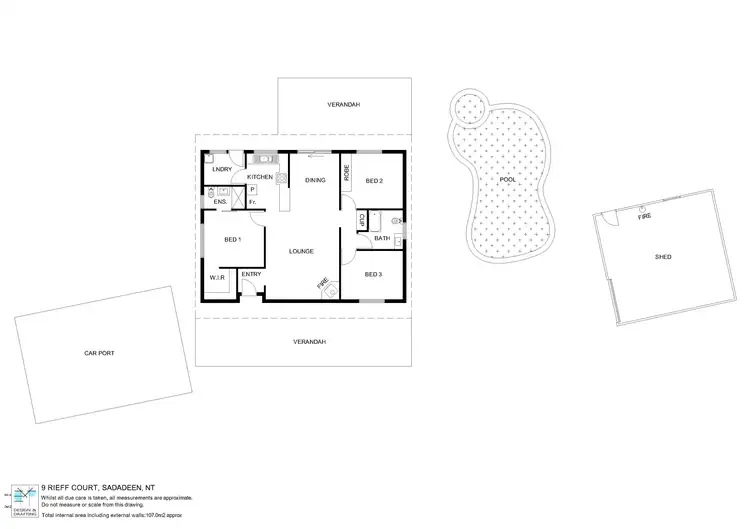 Floorplan of Homely house listing, 9 Rieff Court, Sadadeen NT 870