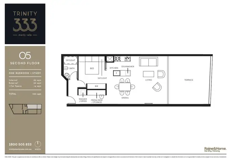 Floorplan of Homely unit listing, 5/333 Condamine Street, Manly Vale NSW 2093