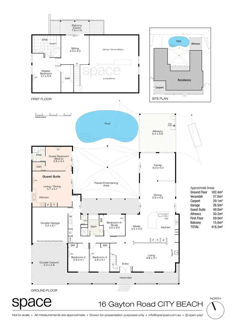 Floorplan of Homely house listing, 16 Gayton Road, City Beach WA 6015