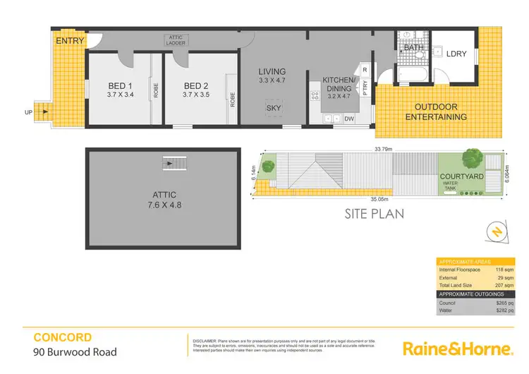 Floorplan of Homely semi-detached listing, 90 Burwood Road, Concord NSW 2137