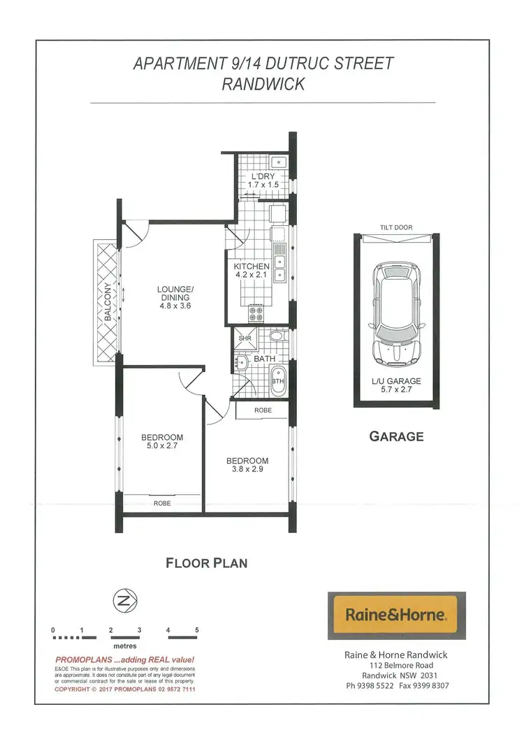 Floorplan of Homely apartment listing, 9/14 Dutruc Street, Randwick NSW 2031