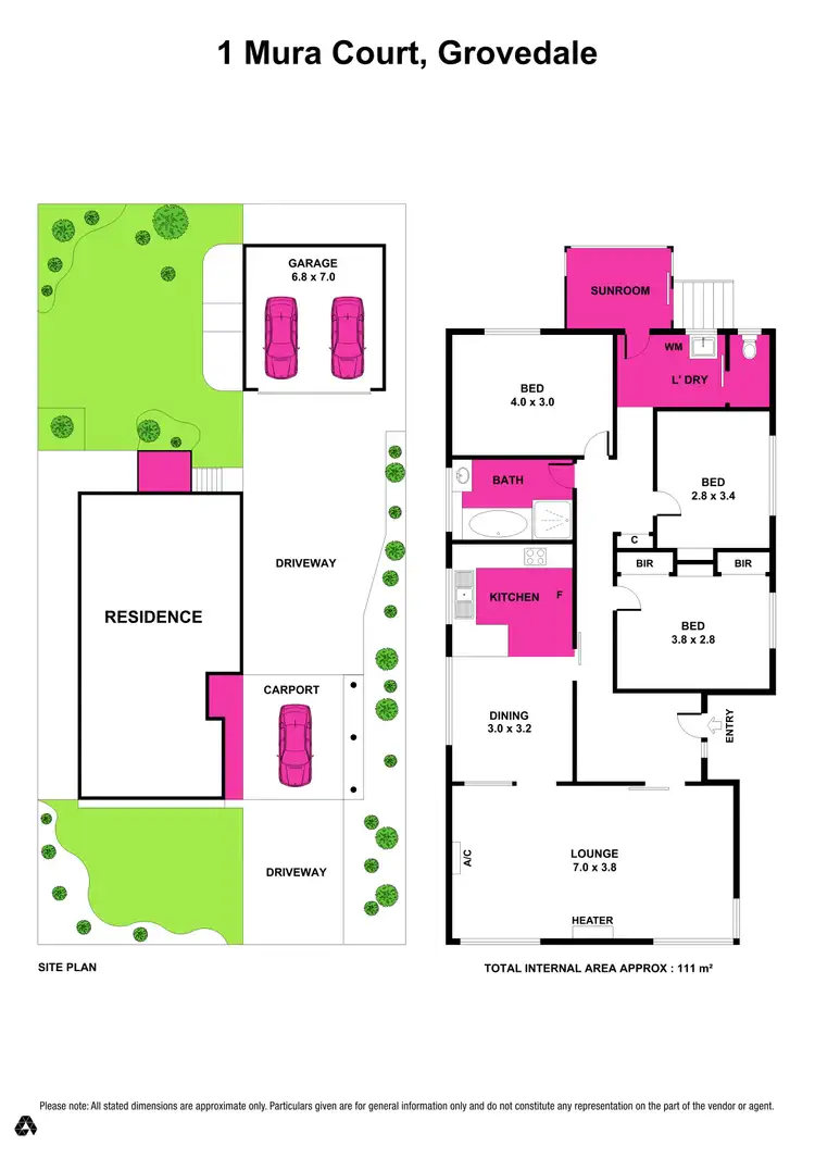 Floorplan of Homely house listing, 1 Mura Court, Grovedale VIC 3216