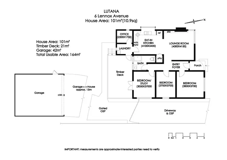 Floorplan of Homely house listing, 6 Lennox Avenue, Lutana TAS 7009