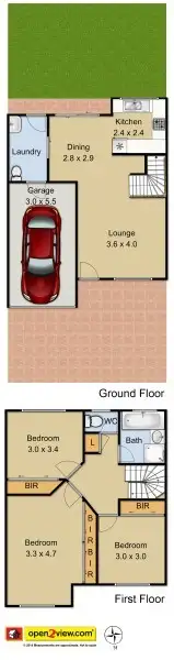 Floorplan of Homely townhouse listing, 19/78 Methven Street, Mount Druitt NSW 2770