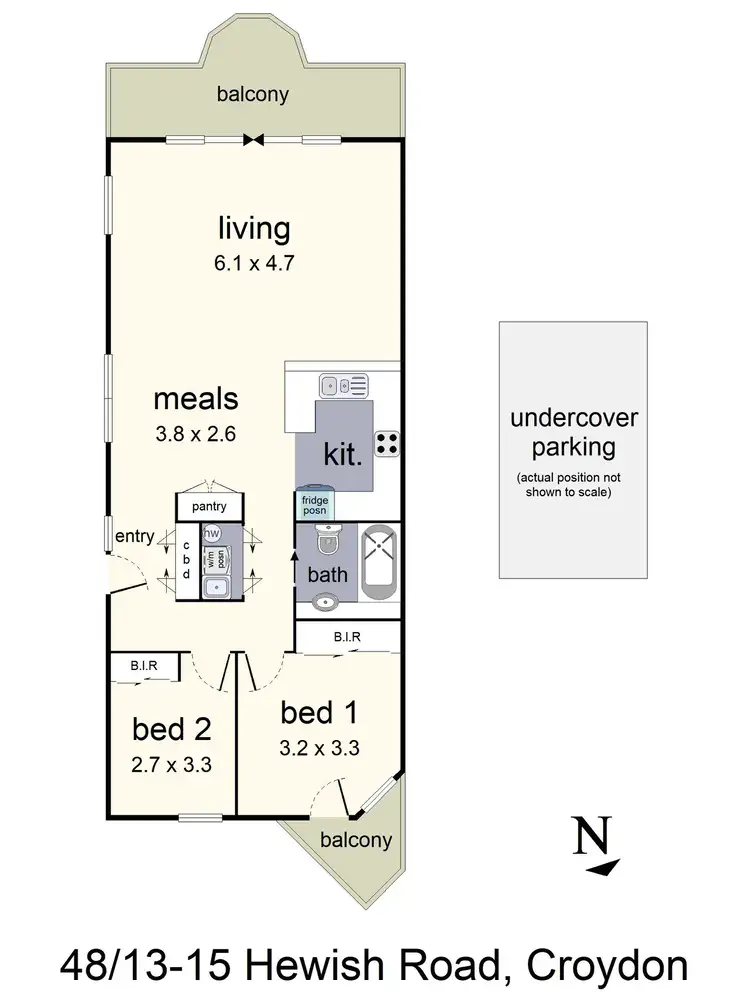 Floorplan of Homely apartment listing, 48/13-15 Hewish Rd, Croydon VIC 3136