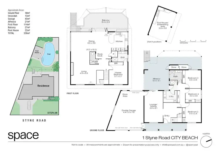 Floorplan of Homely house listing, 1 Styne Road, City Beach WA 6015