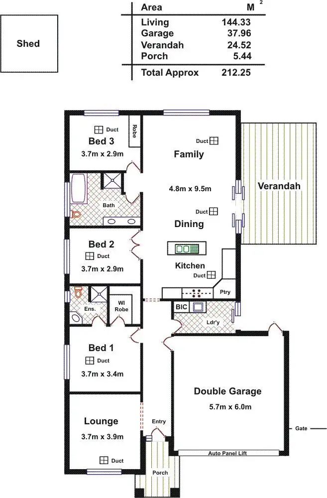 Floorplan of Homely house listing, 9 Sears Road, Evanston Gardens SA 5116