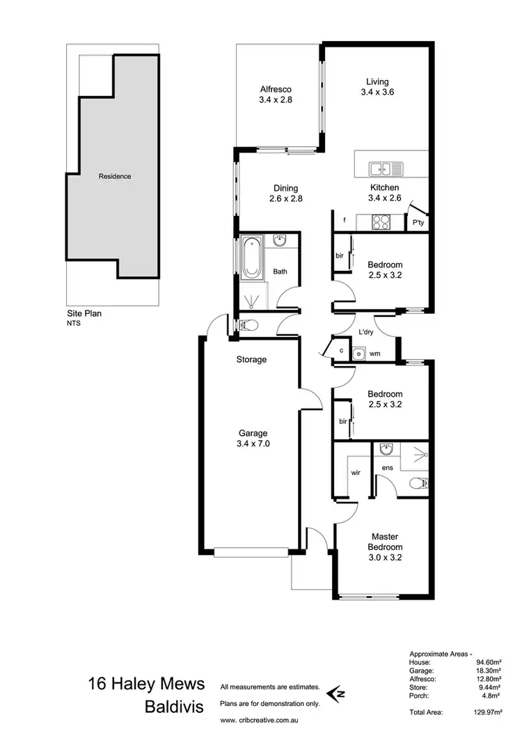 Floorplan of Homely house listing, 16 Haley Mews, Baldivis WA 6171
