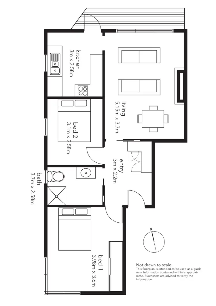 Floorplan of Homely house listing, 2/1 Bifrons Crt, Launceston TAS 7250