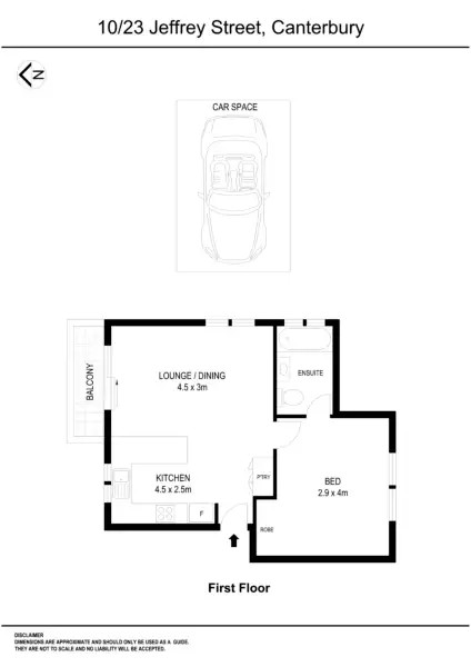 Floorplan of Homely unit listing, 10/23 Jeffrey Street, Canterbury NSW 2193