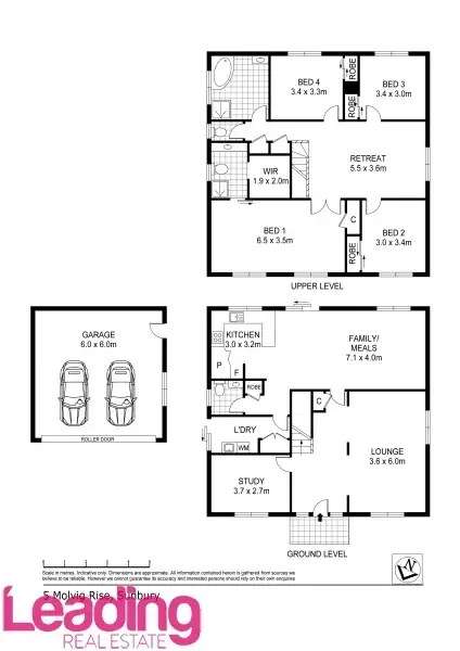 Floorplan of Homely house listing, 5 Molvig Rise, Sunbury VIC 3429