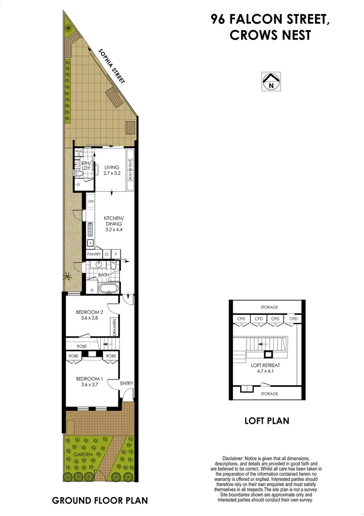 Floorplan of Homely house listing, 96 Falcon Street, Crows Nest NSW 2065