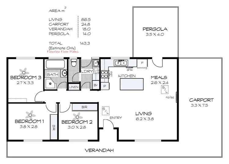 Floorplan of Homely house listing, 4 Sweetman Road, Goolwa South SA 5214