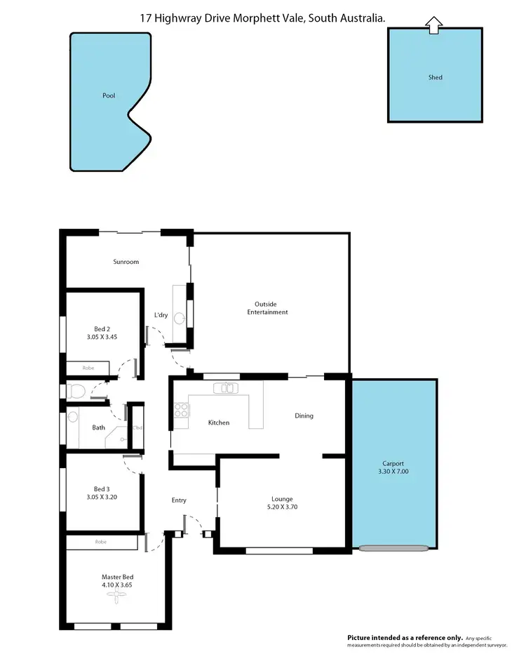 Floorplan of Homely house listing, 17 Highwray Drive, Morphett Vale SA 5162